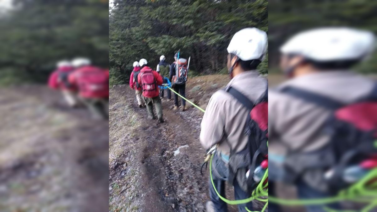 Una mujer se esguinzó el tobillo bajando del cerro Colorado y debió ser rescatada
