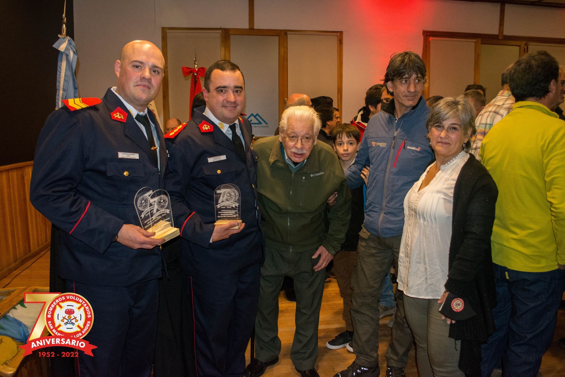 Homenajes y reconocimientos por el 70 aniversario de la Asociación de Bomberos Voluntarios