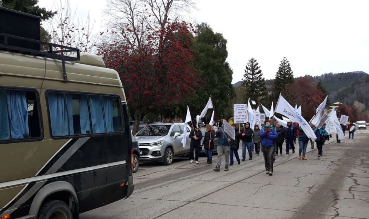 Protesta y movilización de los trabajadores hoteleros y gastronómicos
