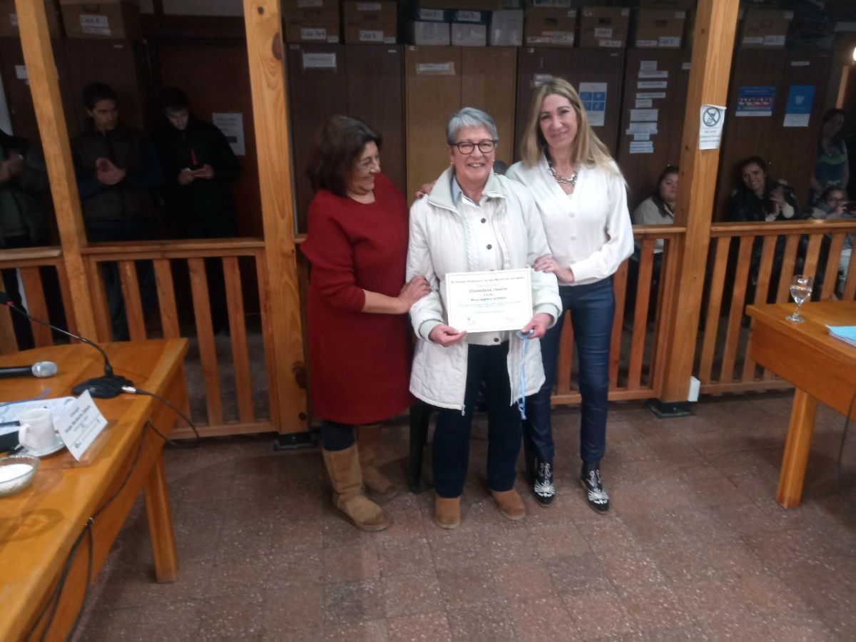Distinguieron a María Angélica Alberdi como Ciudadana Ilustre
