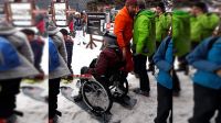 Marcos está en silla de ruedas desde hace 28 años: hoy esquió en Chapelco por primera vez